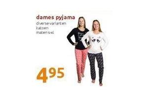 dames pyjama