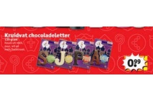 kruidvat chocoladeletter