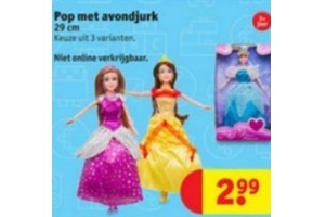 pop met avondjurk