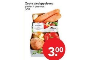 pakketje voor zoete aardappelsoep