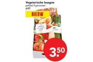 pakket voor vegetarische lasagna