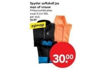 spyder softshell jas man of vrouw