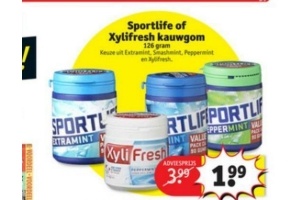 sportlife of xylifresh kauwgom