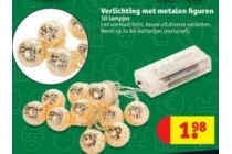 verlichting met metalen figuren
