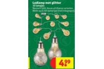 ledlamp met glitter