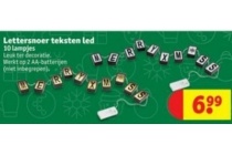 lettersnoer teksten led
