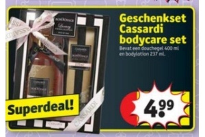 geschenkset cassardi bodycare set