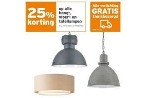alle hang vloer en tafellampen