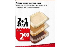 poiesz verse slagers saus