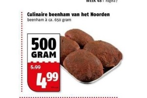 culinaire beenham van het noorden