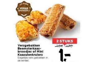 versgebakken beemsterkaas broodjes of mini kaasuienkruiers