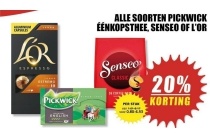 alle soorten pickwick eenkopthee senseo of l or