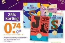 alle delicata chocoladeletters