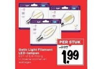 getic light filament led lampen