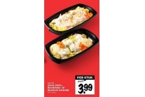 verse zalm rundvlees of russische eisalade
