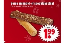 verse amandel of speculaasstaaf