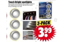 touch bright spotlights