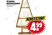 xl houten winterornament