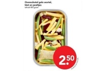 ovenschotel peultjes wortel en biet