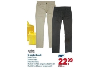 5 pocket broek