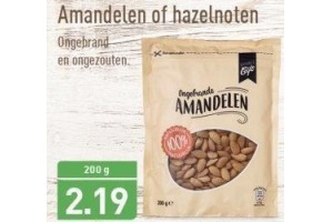 amandelen of hazelnoten