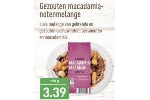 gezouten macademia notenmelange