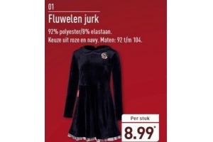 fluwelen jurk