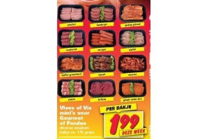 vlees of vis mini s voor gourmet of fondue