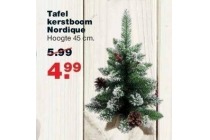 tafel kerstboom nordique