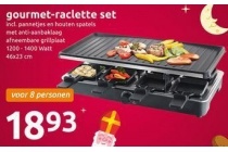 gourmet raclette set