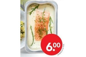 deen ovenschotel zalm in witte wijnsaus