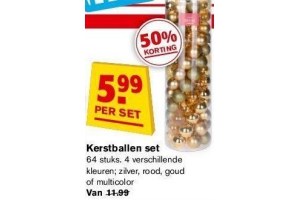 kerstballen set