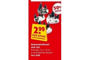 sneeuwtafereel met led