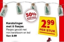 kerstslinger met 8 flesjes