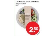 lunchsalade linzen witte kaas