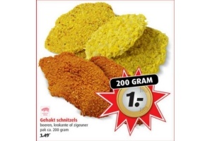gehakt schnitzels