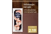 geitenkaas met spek
