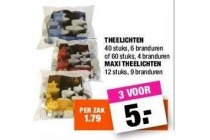 theelichten en maxi theelichten