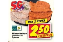 filetschnitzel gepaneerd of zigeuner
