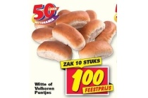 witte of volkoren puntjes