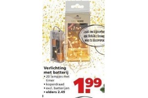 verlichting met batterij