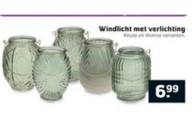 windlicht met verlichting