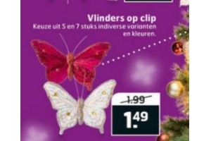 vlinders op clip