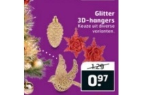 glitter 3d hangers