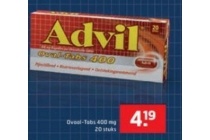 advil oval tabs 400