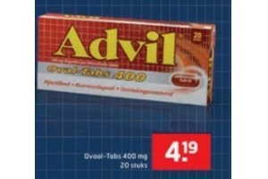 advil oval tabs 400