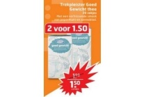 trekpleister goed gewicht thee