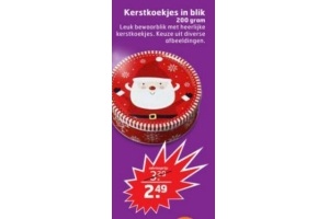 kerstkoekjes in blik