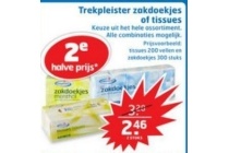 trekpleister zakdoekjes of tissues