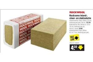 rockwool rocksono wand vloer en dakisolatie